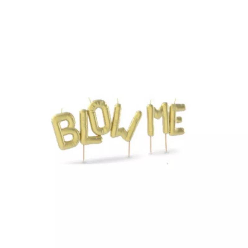 "Blow Me" Birthday Candles