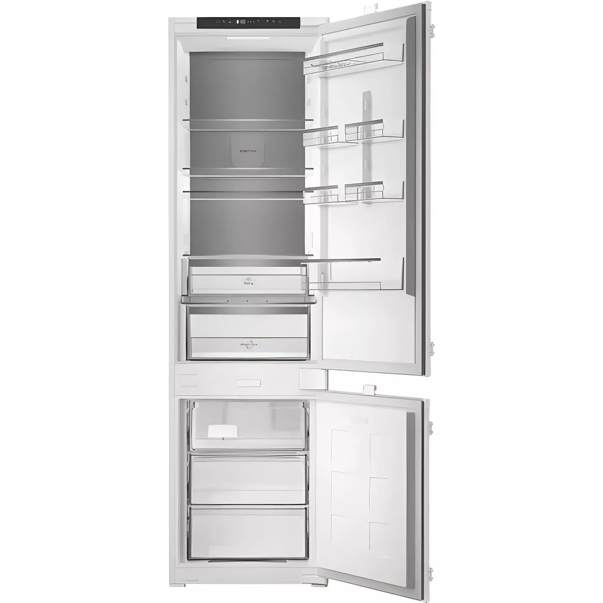 Hotpoint HPK2 5322 B4UK – Zinc Metal Integrated Fridge Freezer – 300L – E Energy