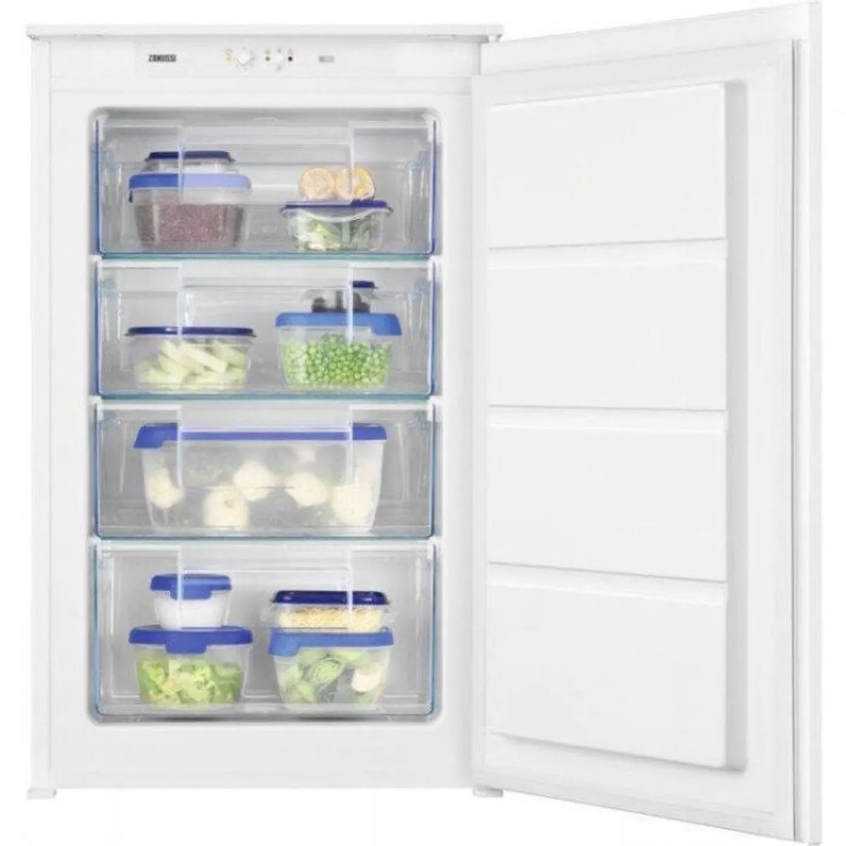 Zanussi ZUAN88ES – White Integrated Low Frost Freezer – E energy