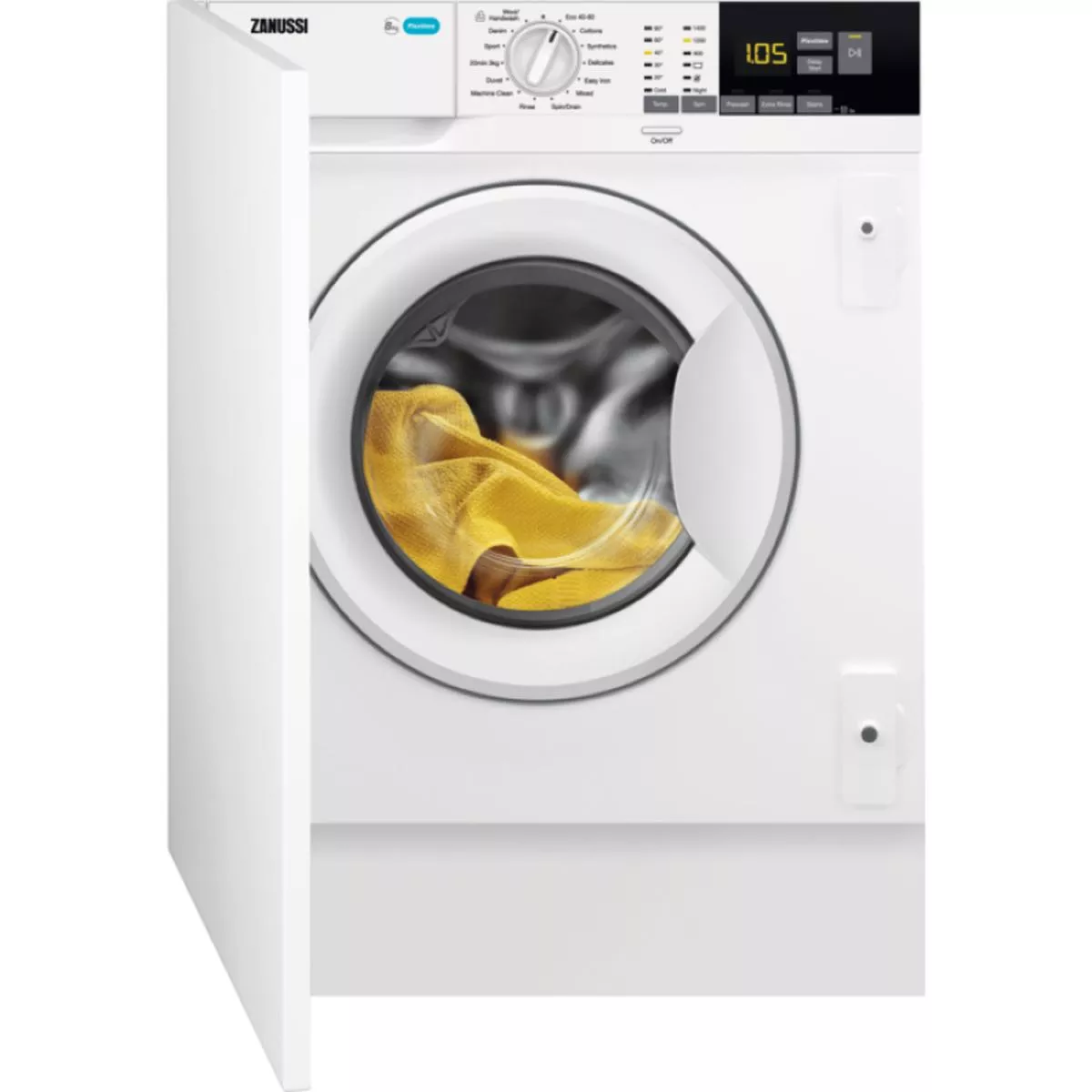 Zanussi ZW84PCBI – Integrated 8KG Washing Machine – 1400 RPM – B energy