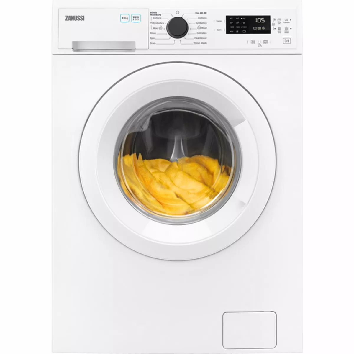 Zanussi ZWD86NB4PW – White 8KG/4KG Washer Dryer – 1600 RPM – E/E energy